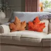 SMA0893_2 Maple Leaf Cushion Mocha
