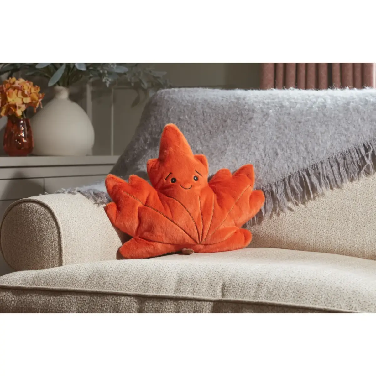 Maple Leaf Cushion Auburn