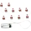 ClipCard Santa String Lights