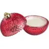 Bauble Candle Red Scented 13cm