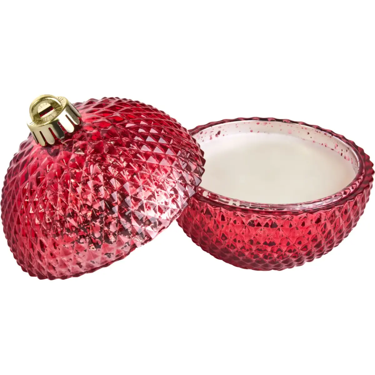 Bauble Candle Red Scented 13cm