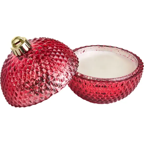 Bauble Candle Red Scented 13cm