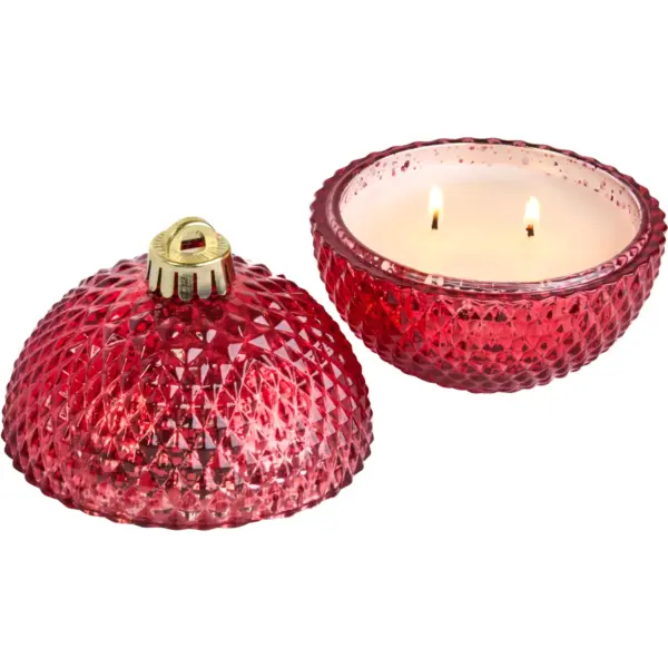 Bauble Candle Red Scented 13cm image 2