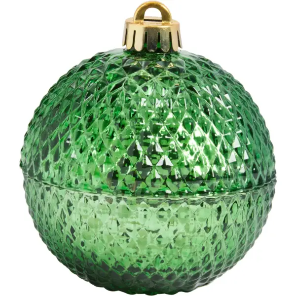BaubleCandleGreen Scented 13cm