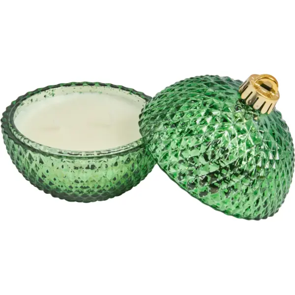 BaubleCandleGreen Scented 13cm image 2