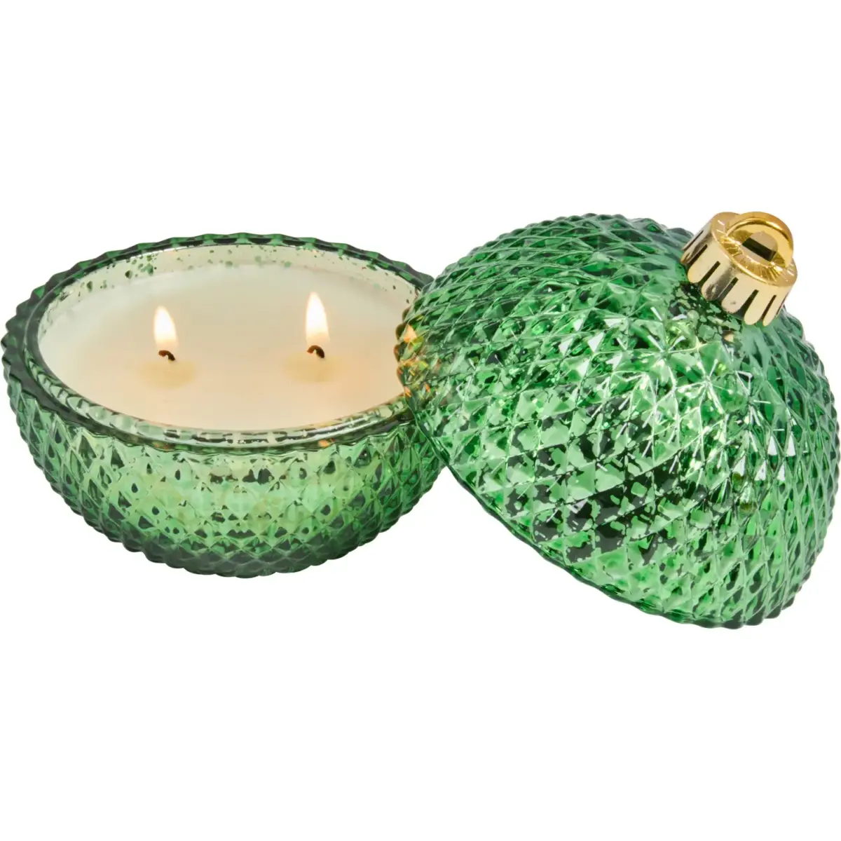 BaubleCandleGreen Scented 13cm image 3