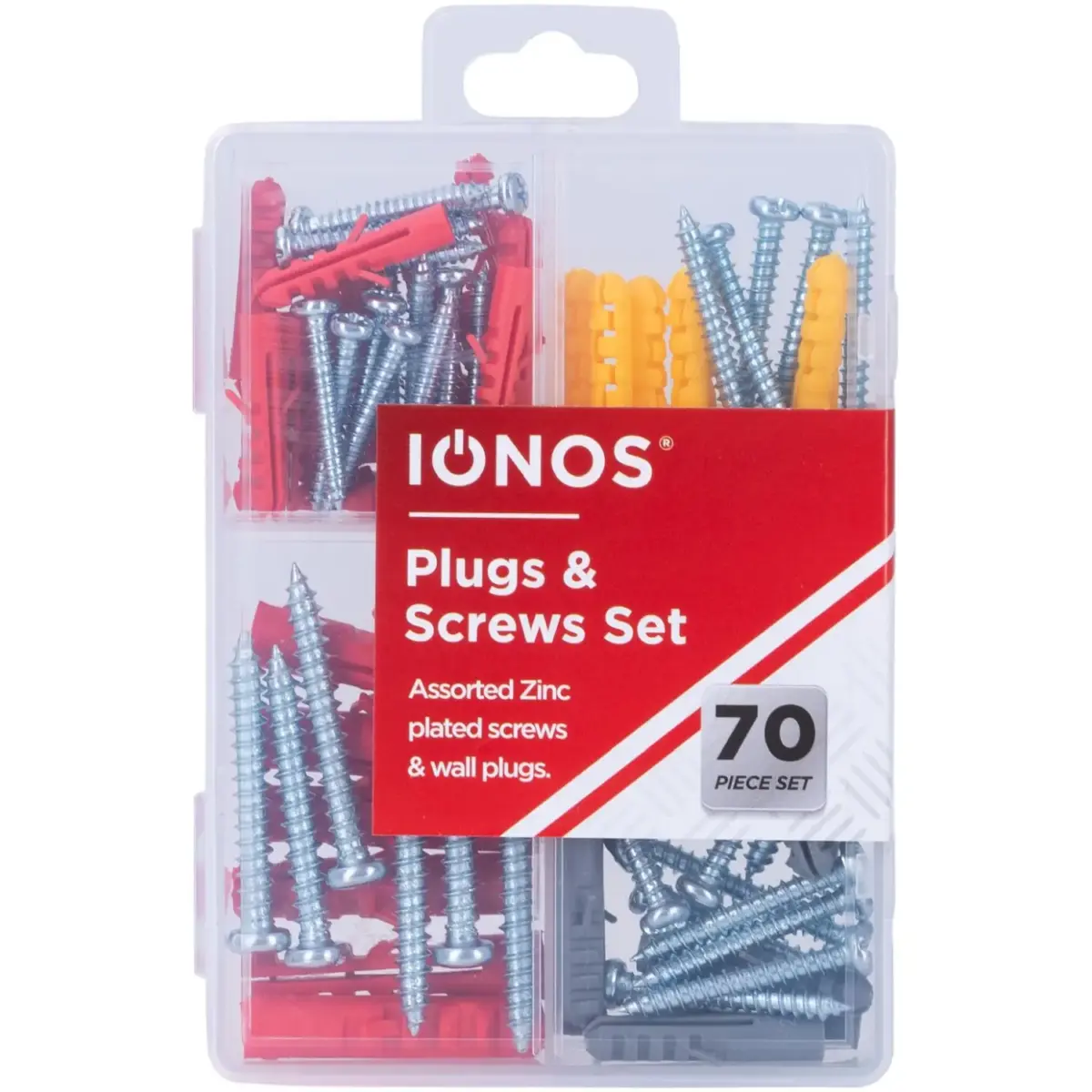 Ionos Plugs & Screws Set 70 Piece Set
