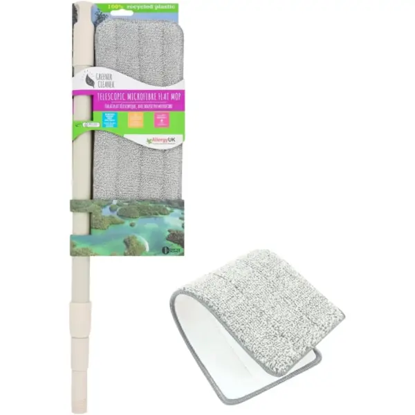 Greener Cleaner Microfibre Mop Telescopic Handle