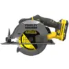 Stanley Fatmax V20 circular saw, blade side view