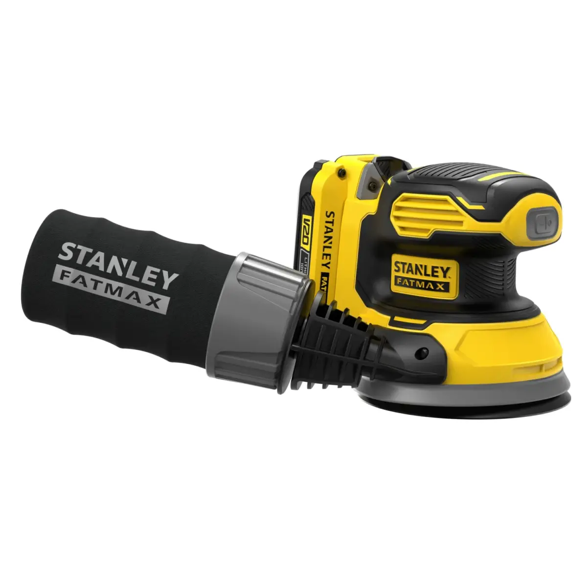 Stanley Fatmax V20 18V 125mm random orbit sander SFMCW220 with dust bag