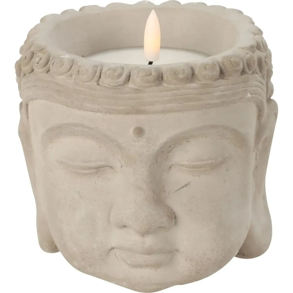 LED Candle in Buddha Head