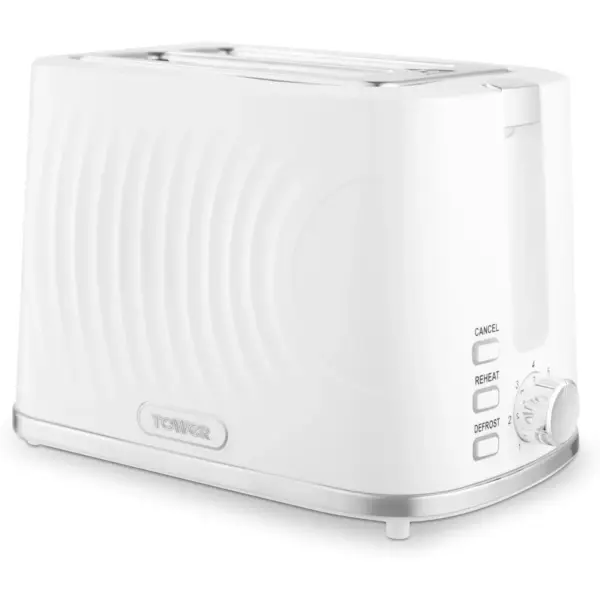 Tower T20090WHT 2 Slice Toaster White