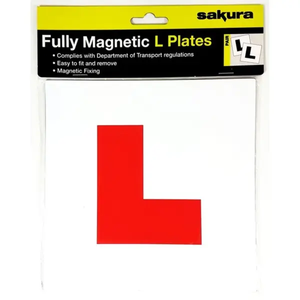 Saxon Fully Magnetic L Plates Pack of 2