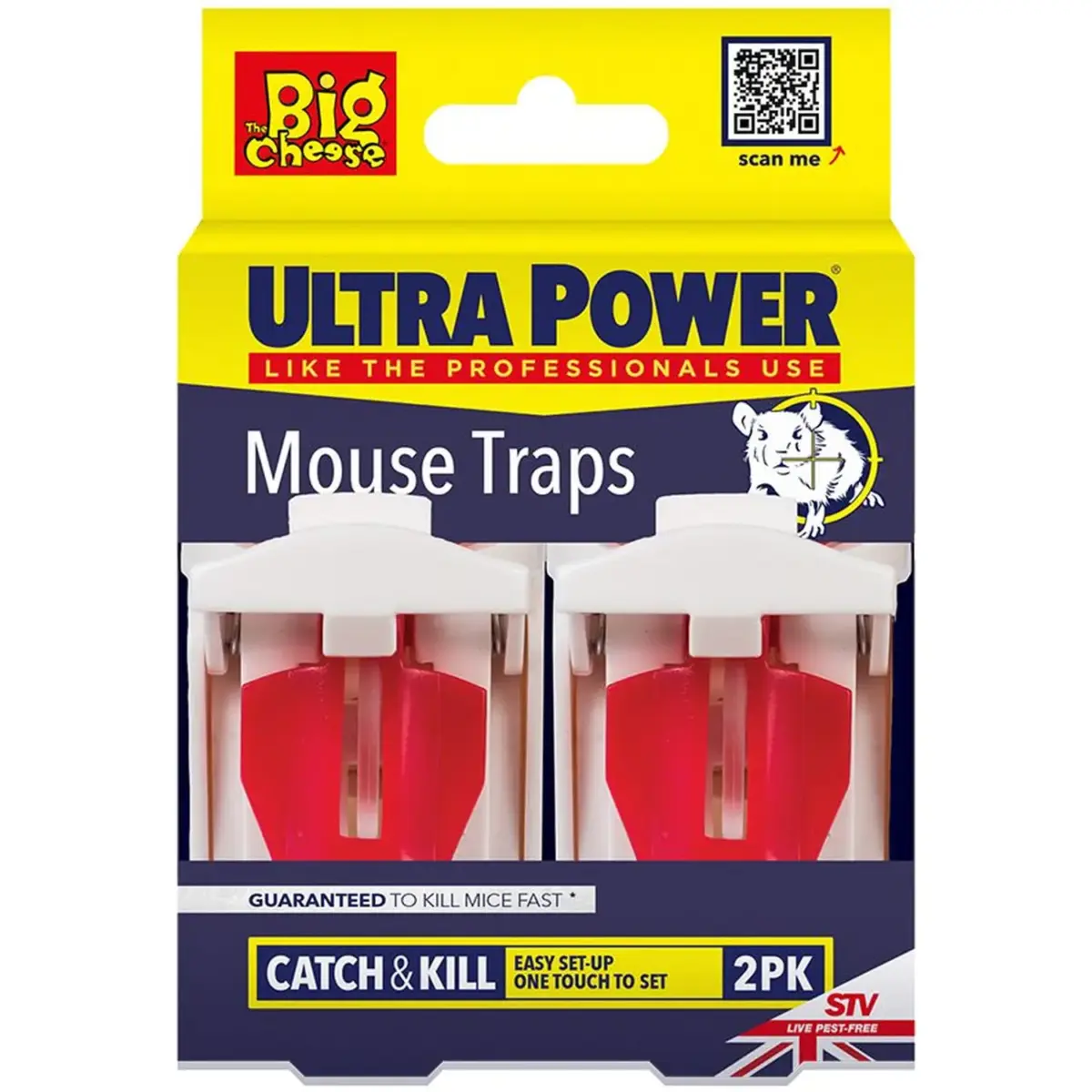 Ultra Power Ready Baited Mouse Trap Twin Pack
